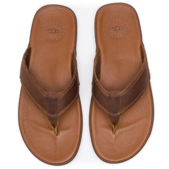 UGG Men's Seaside Leather Flip Flop - Picture 4 of 6